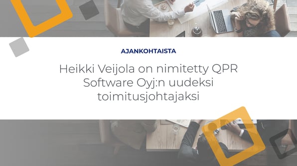 Heikki Veijola on nimitetty QPR Software Oyj:n uudeksi toimitusjohtajaksi