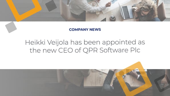 Heikki Veijola has been appointed as the new CEO of QPR Software Plc