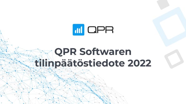 QPR Software Oyj:n tilinpäätöstiedote 2022