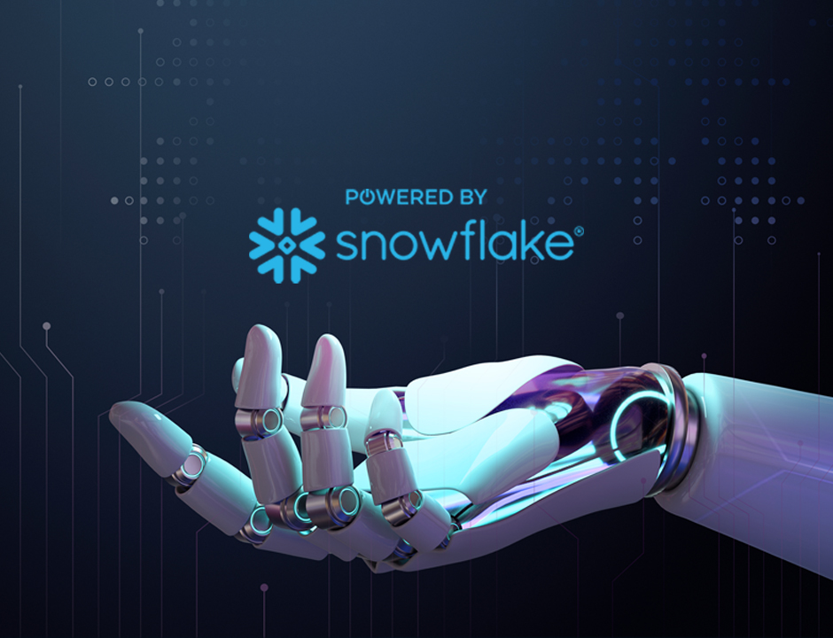 hand and snowflake